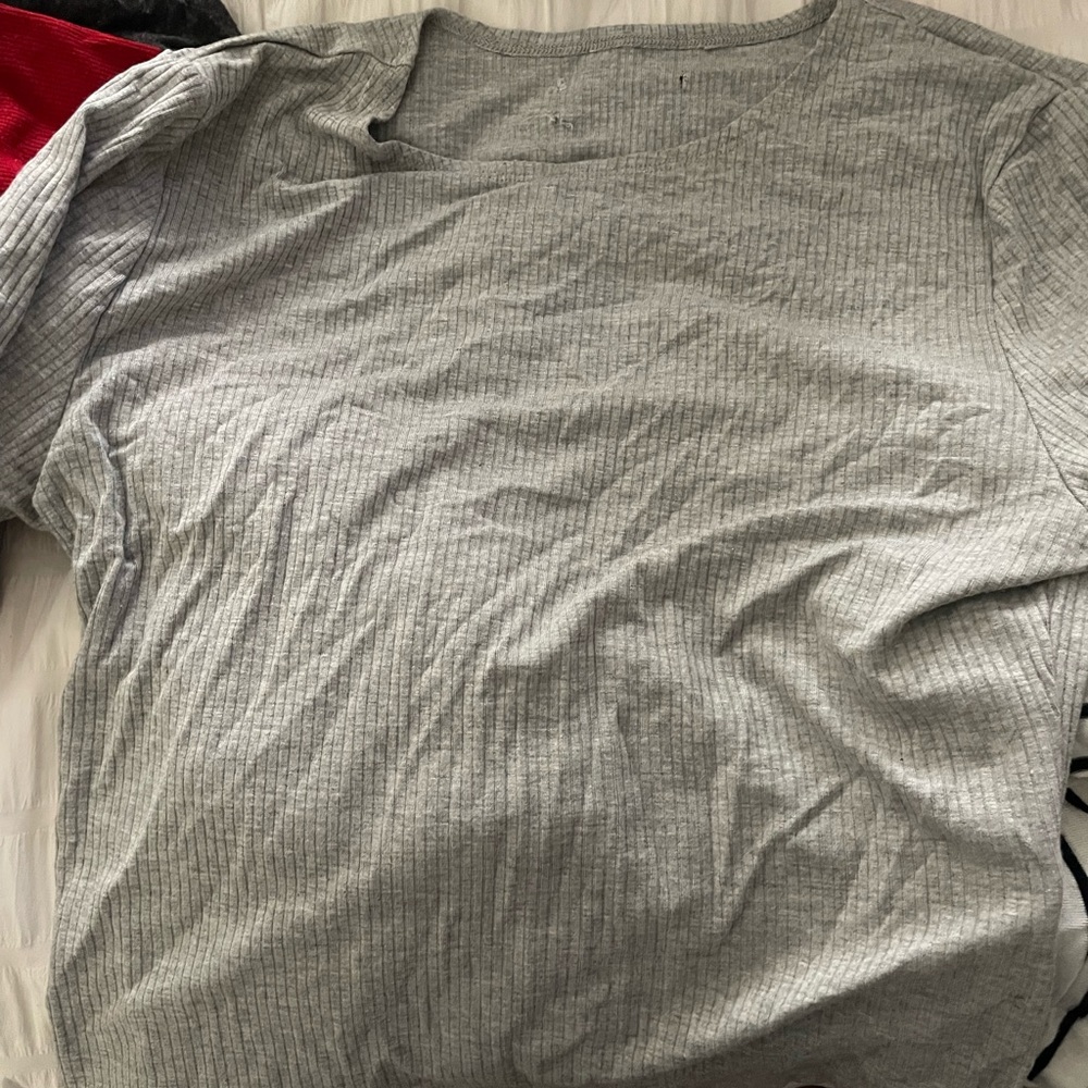 Grey quarter sleeve blouse
